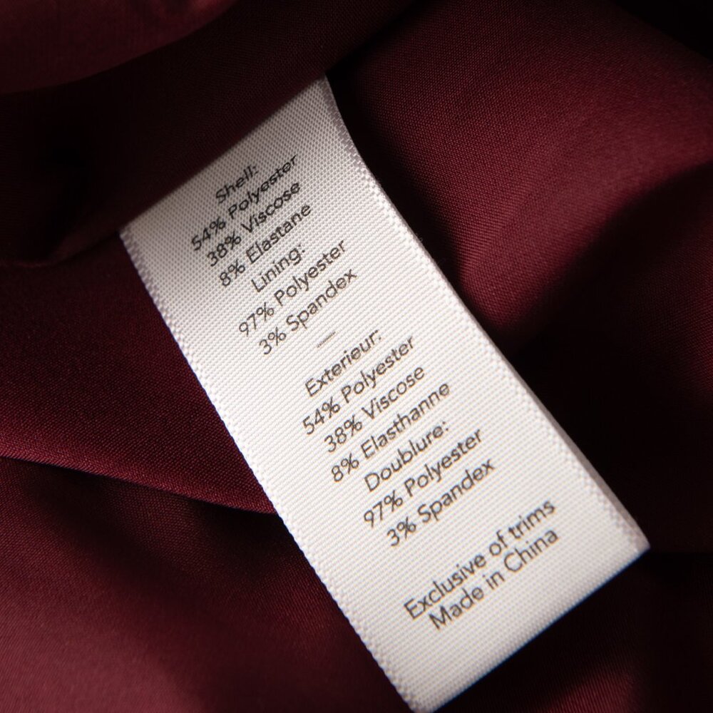 Elizabeth & James Carter Dress Fit & Flare Sleeveless Skater Maroon Wine Mini 4 - Picture 4 of 6